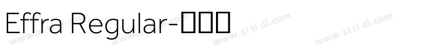 Effra Regular字体转换